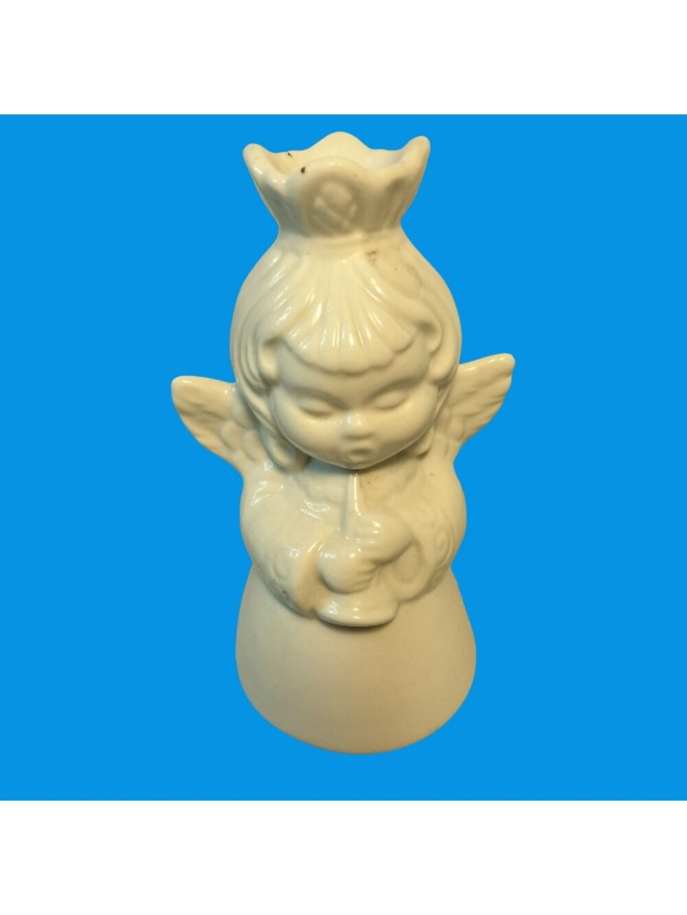 Handerbeit Musician Angel Candle Holder White Porcelain Germany